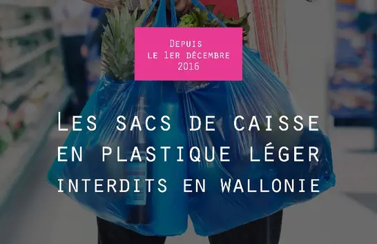 Interdiction des sacs plastique en Wallonie