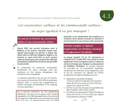 Les conventions carbone et les communautés carbone