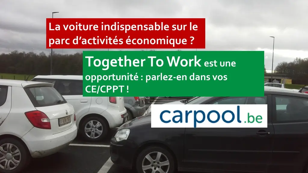 Together To Work : covoiturer sur le Parc d'activités économique