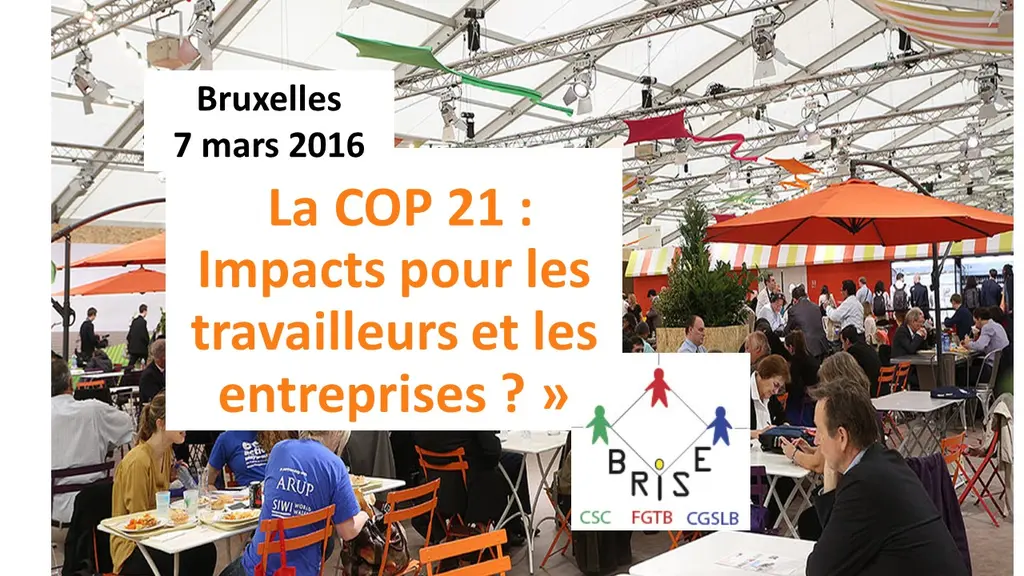 COP 21 : Quel impact pour les travailleurs et pour les entreprises ?