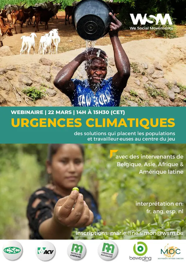 Webinaire de WSM : Urgences climatiques